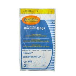 3 Hoover Type W2 Windtunnel Allergy Vacuum Bags, Bagged, Upright Vacuum Cleaners, W2, 401080W2