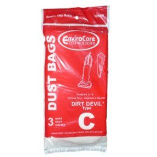 12 Royal Dirt Devil Type C Vacuum Bags, MVP Upright Vacuum Cleaners, 3-727075-001, 3727075001, 727075, 3-700147-001, 3700147001,