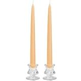Light in the Dark Elegant Apricot Unsecnted Taper Candles 10 Inch Tall 3/4 Inch Thick Set of 12 "High Quality " at Sears.com