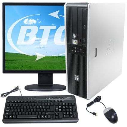 HP DC5750 PC With 19' Monitor, Keyboard and Mouse AMD 64 X2 3800+ 2.0Ghz 2GB RAM 80GB Hard Drive DVD Windows XP Pro (Refurbished) at Sears.com