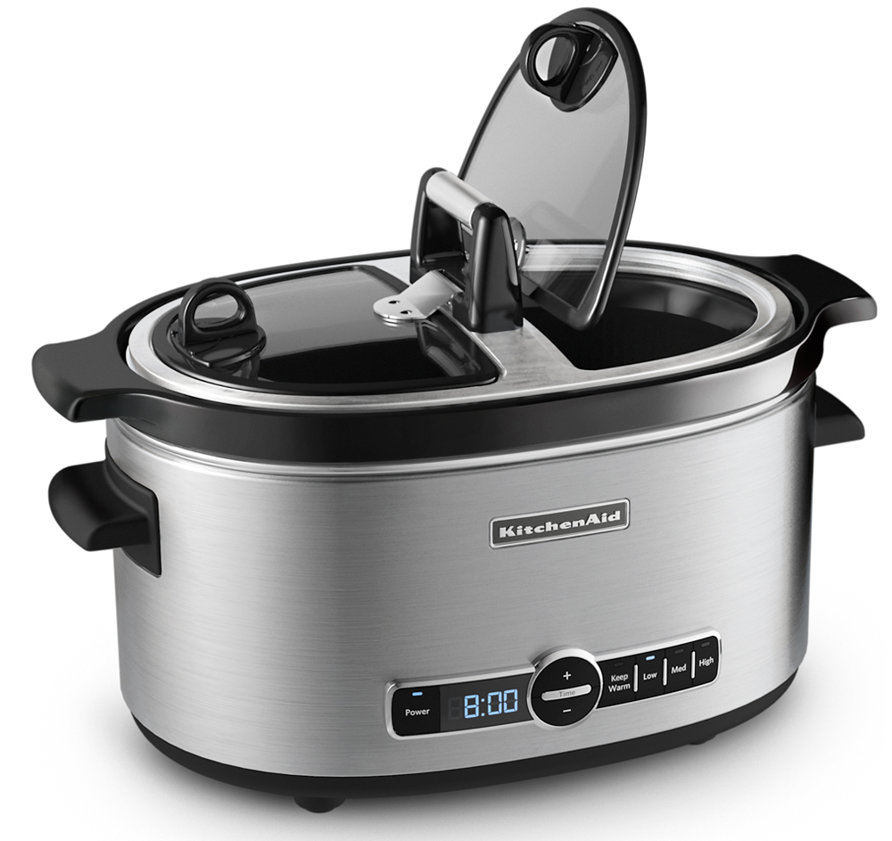KitchenAid Stainless Steel 6-Qt. Slow Cooker with Flip Lid (KSC6222SS)