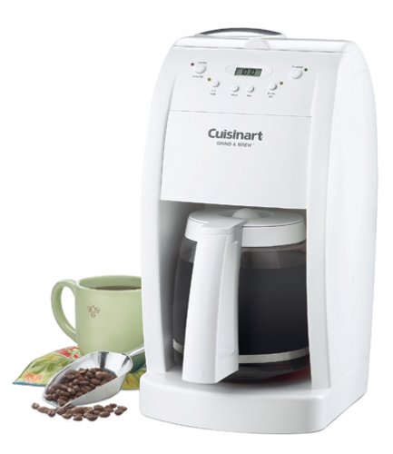 Cuisinart DGB-500 Grind & Brew 12-Cup Automatic Coffeemaker- White (Refurbished) at Sears.com