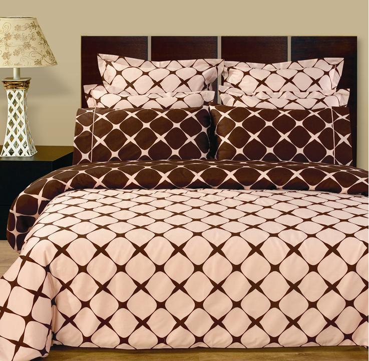 Scotts-sales Queen size Blush & Chocolate Bloomingdale 9PC Egyptian cotton Bed in a bag 400TC Egyptian cotton at Sears.com