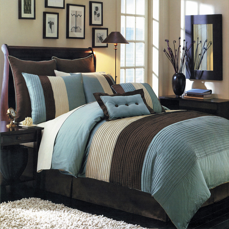 Scotts-sales Blue Hudson Luxury 8-Piece comforter Set at Sears.com