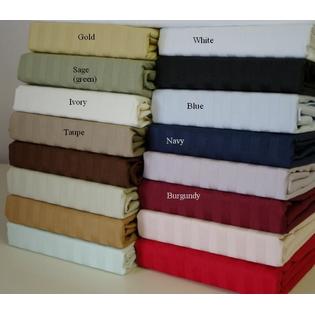 Royal Tradition Twin Extra Long 600 Thread count Stripe 100% Egyptian sheet set Royal Tradition Twin Extra Long 600 Thread count Stripe 100% Egyptian sheet set
