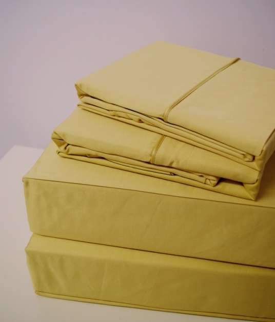 Scotts-sales Solid GOLD 550 Thread count QUEEN size sheet set Egyptian cotton at Sears.com