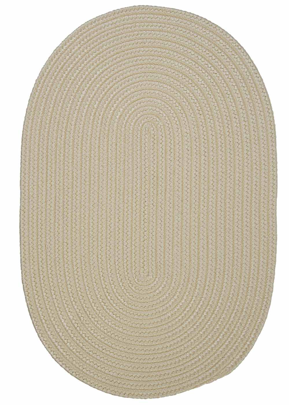 Super Area Rugs 2ft. x 4ft. Oval Indoor/Outdoor Reversible Braided Rug Cream Color (2x4) at Sears.com