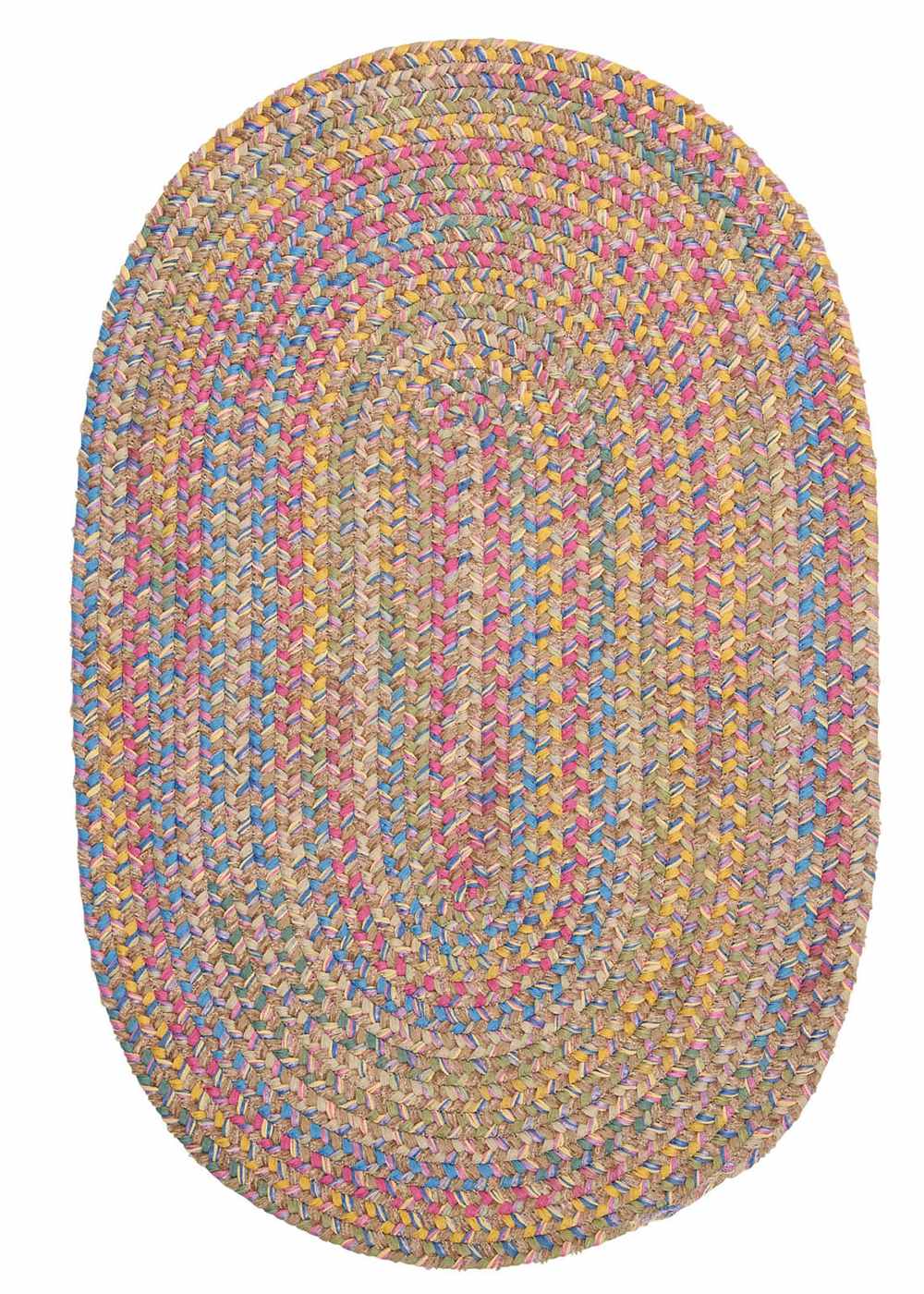 5x8 Oval Braided Rug from