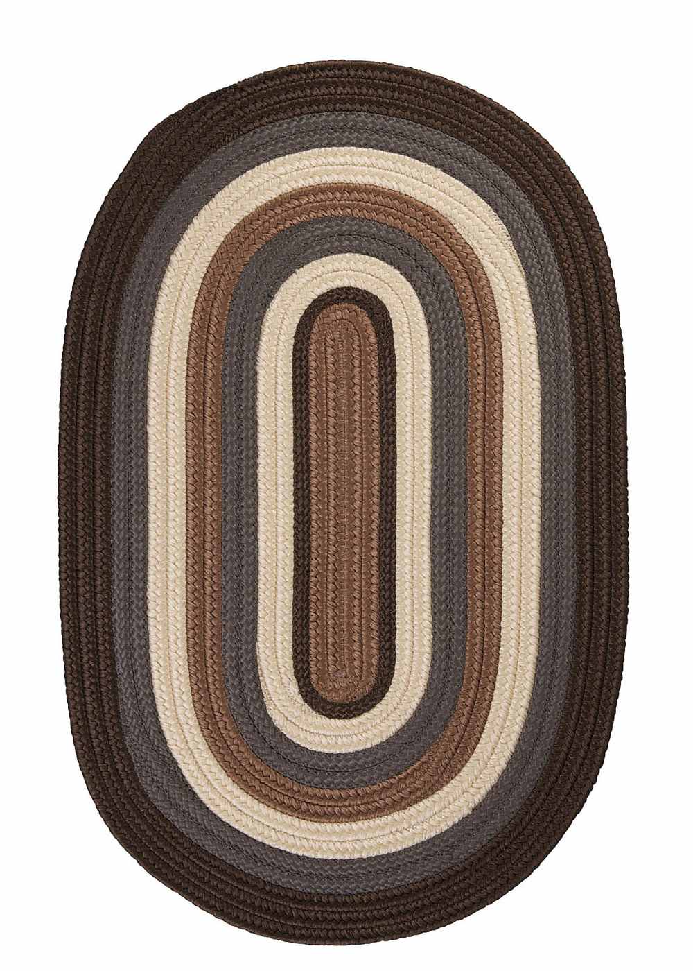 Super Area Rugs 2ft. x 12ft. Oval Indoor/Outdoor Reversible Braided Rug Brownstone Color (2x12) at Sears.com
