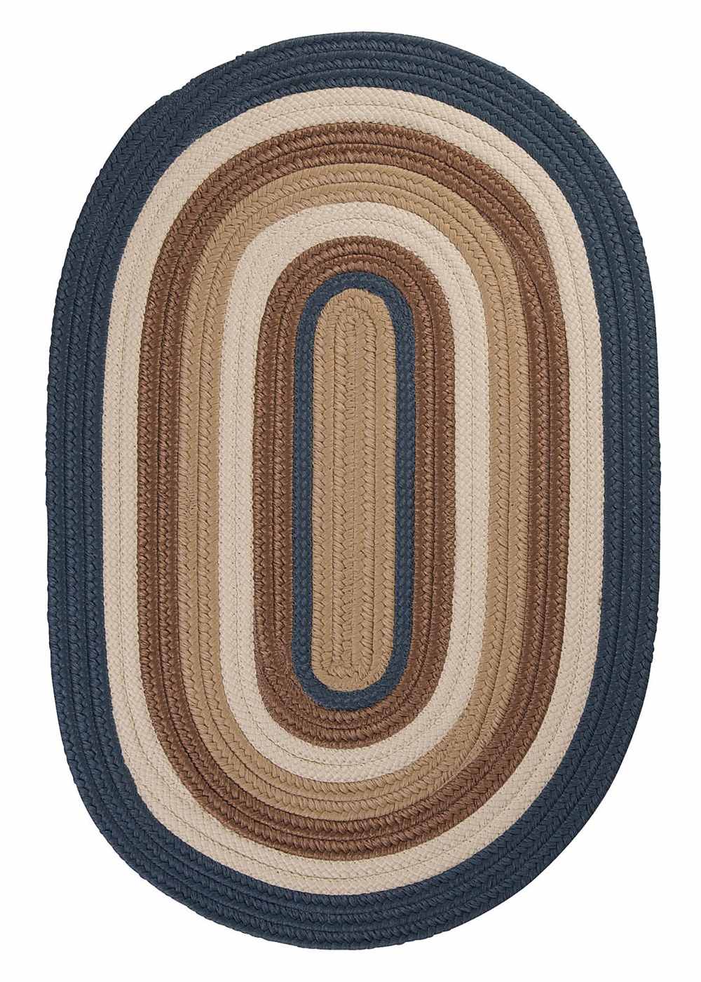 Super Area Rugs 2ft. x 3ft. Oval Indoor/Outdoor Reversible Braided Rug Blue Haze Color (2x3) at Sears.com