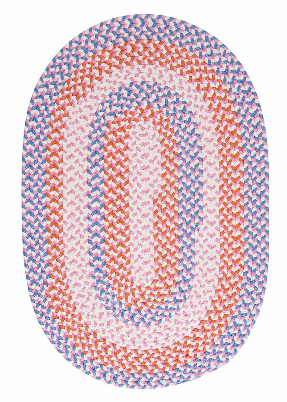 Super Area Rugs 7ft. x 9ft. Oval Indoor/Outdoor Reversible Braided Rug Blue Crush Color (7x9) at Sears.com