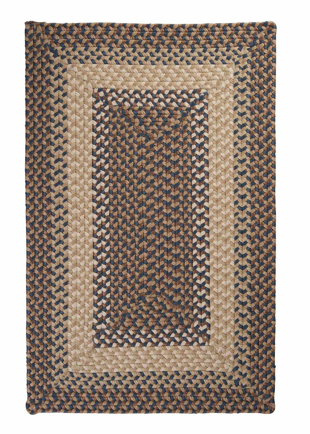 Super Area Rugs 8ft. x 11ft. Indoor/Outdoor Reversible Braided Rug Stone Blue Color (8x11) at Sears.com