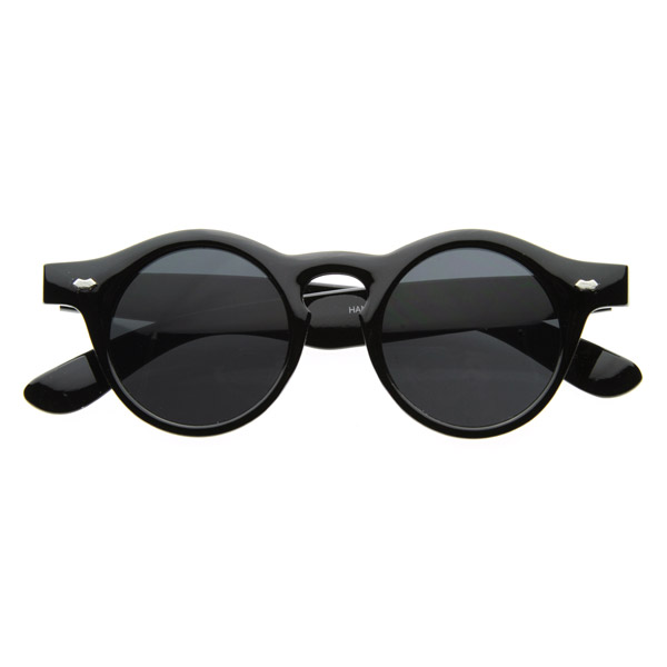 Retro Round Horned Rim Circle P-3 Shape Vintage Inspired Sunglasses