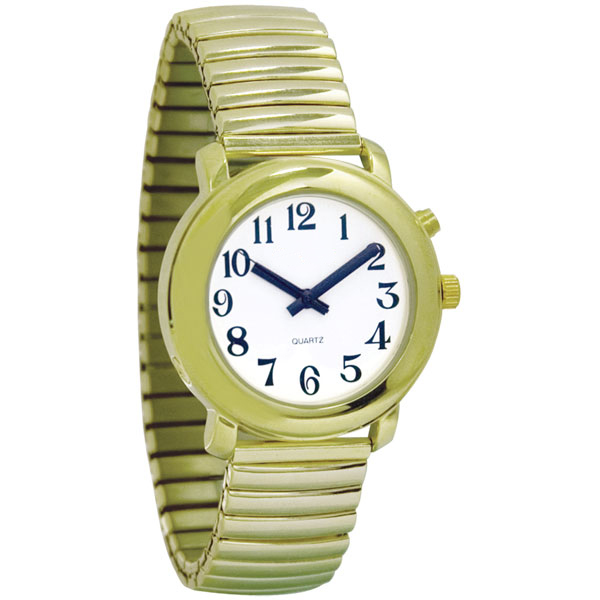 Talking Watch Ladies' Gold One Button Talking Time, Date and Year Watch at Sears.com