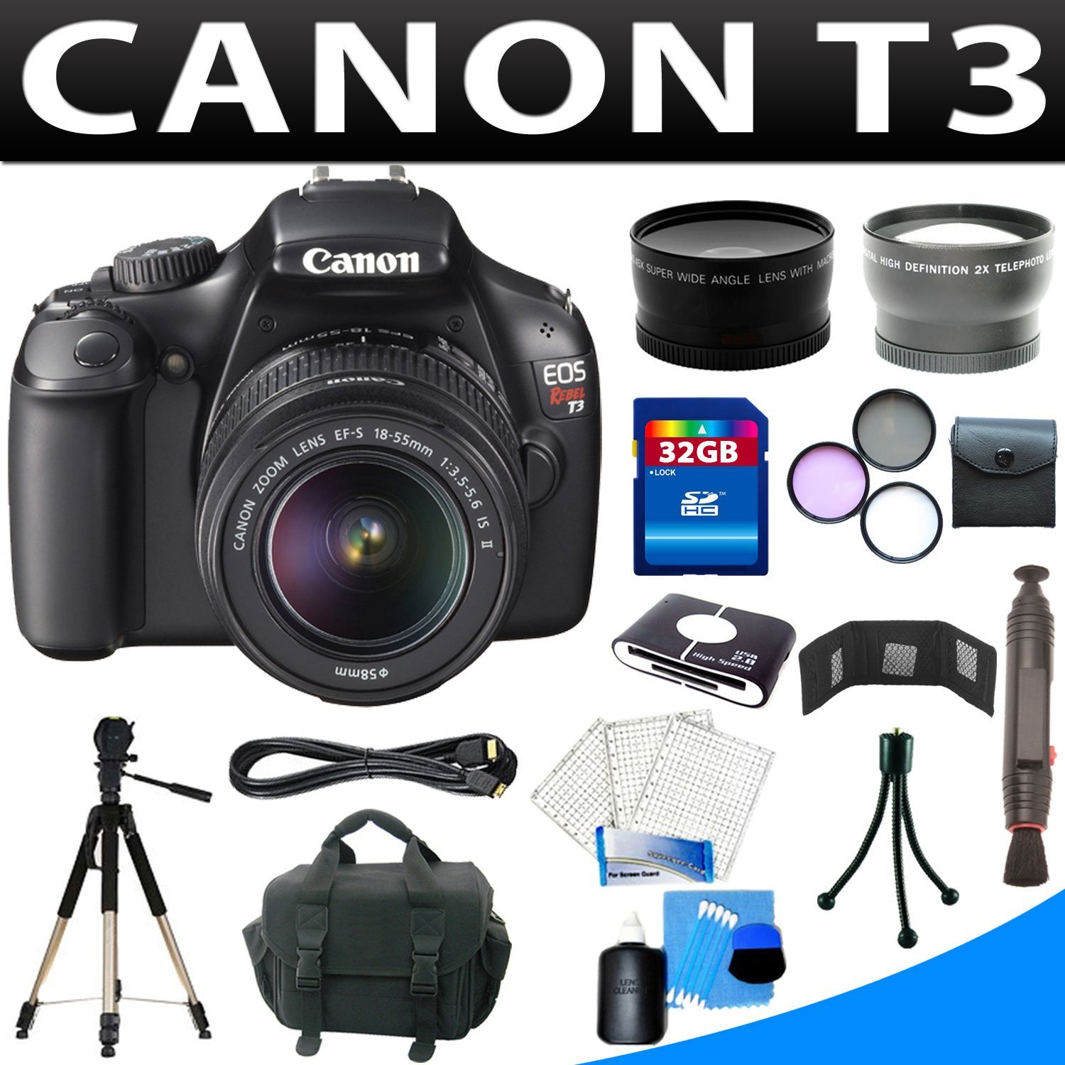 Canon eos rebel t3 bundle deals