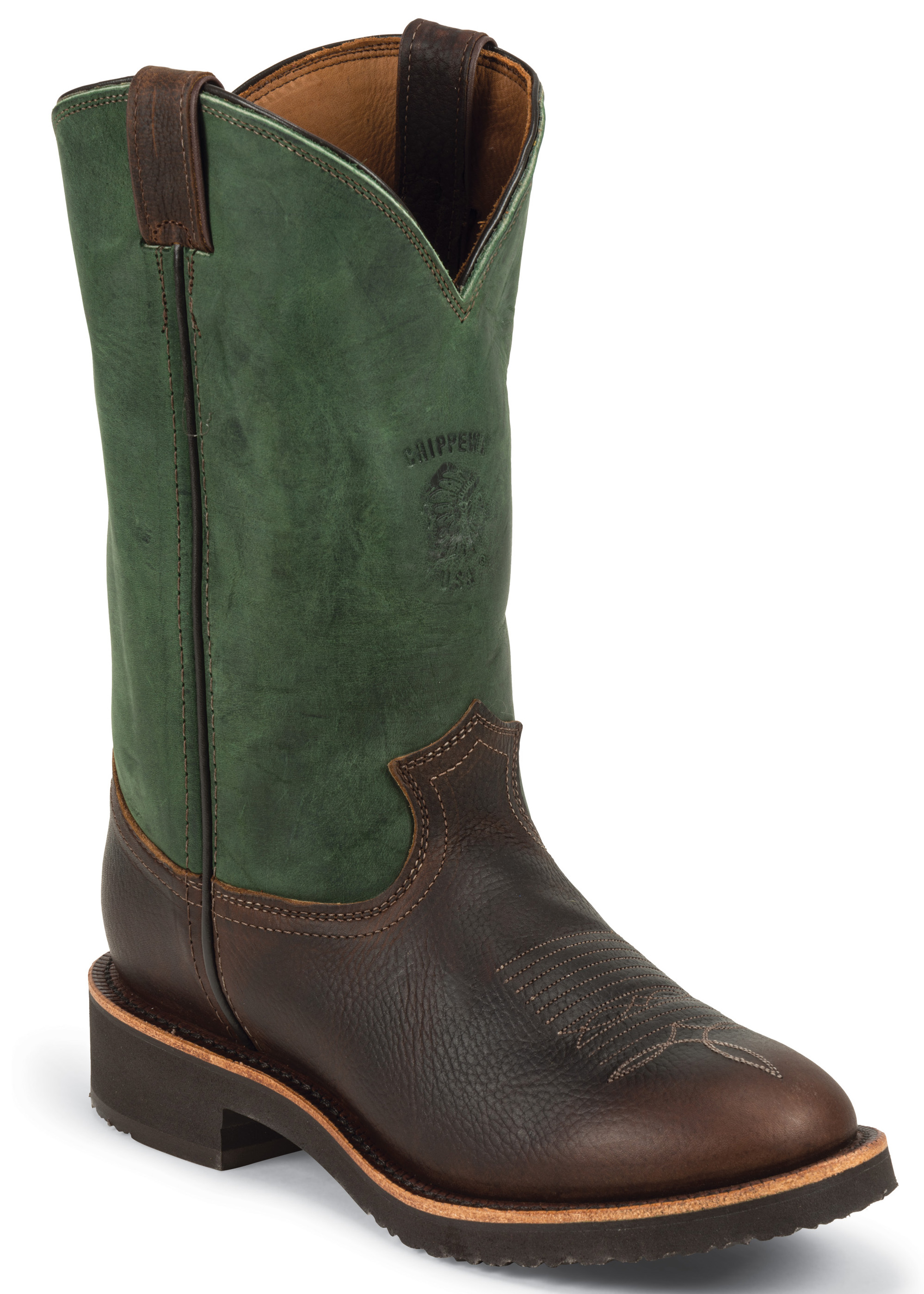 Chippewa Chippewa Men's Pull-On Work Boots Made In USA Plain Toe Leather 29323 (D, M) Chippewa Chippewa Men's Pull-On Work Boots Made In USA Plain Toe Leather 29323 (D, M)