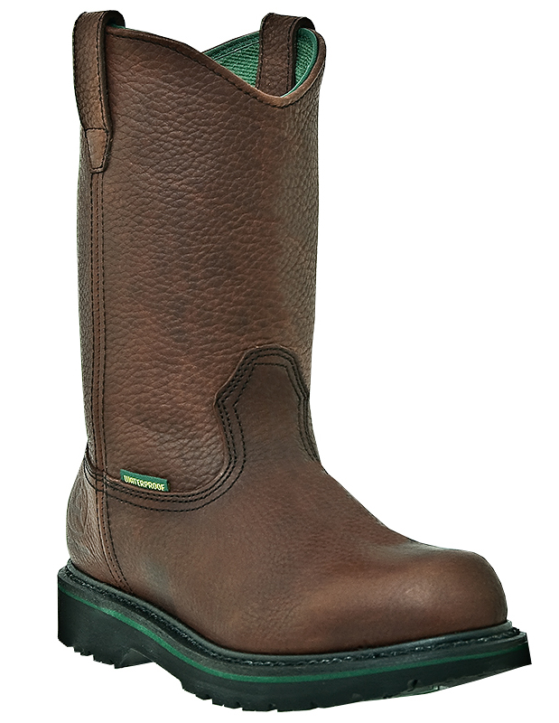 John Deere Work Boots Mens Waterproof Steel Toe Dark Brown JD4383 John Deere Work Boots Mens Waterproof Steel Toe Dark Brown JD4383