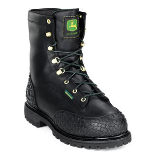 John Deere Work Boots Mens Steel Toe MET Waterproof Lacer Black JD9350 John Deere Work Boots Mens Steel Toe MET Waterproof Lacer Black JD9350