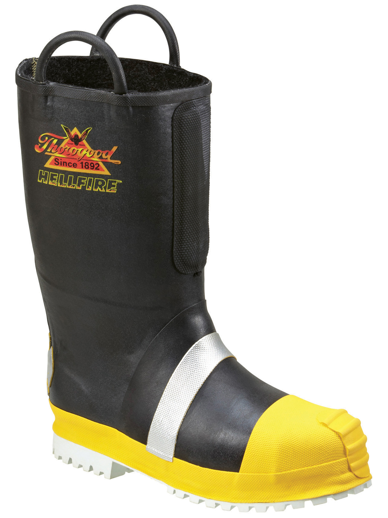 Thorogood Men's Thorogood Felt Fire Boots Flame Heat Resistant Rubber Insulated Wide (EE) Safety Toe 807-6003 Thorogood Men's Thorogood Felt Fire Boots Flame Heat Resistant Rubber Insulated Wide (EE) Safety Toe 807-6003