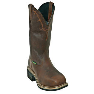 John Deere Work Boots Mens Leather Steel Toe MET Copper Kettle JD5375 John Deere Work Boots Mens Leather Steel Toe MET Copper Kettle JD5375