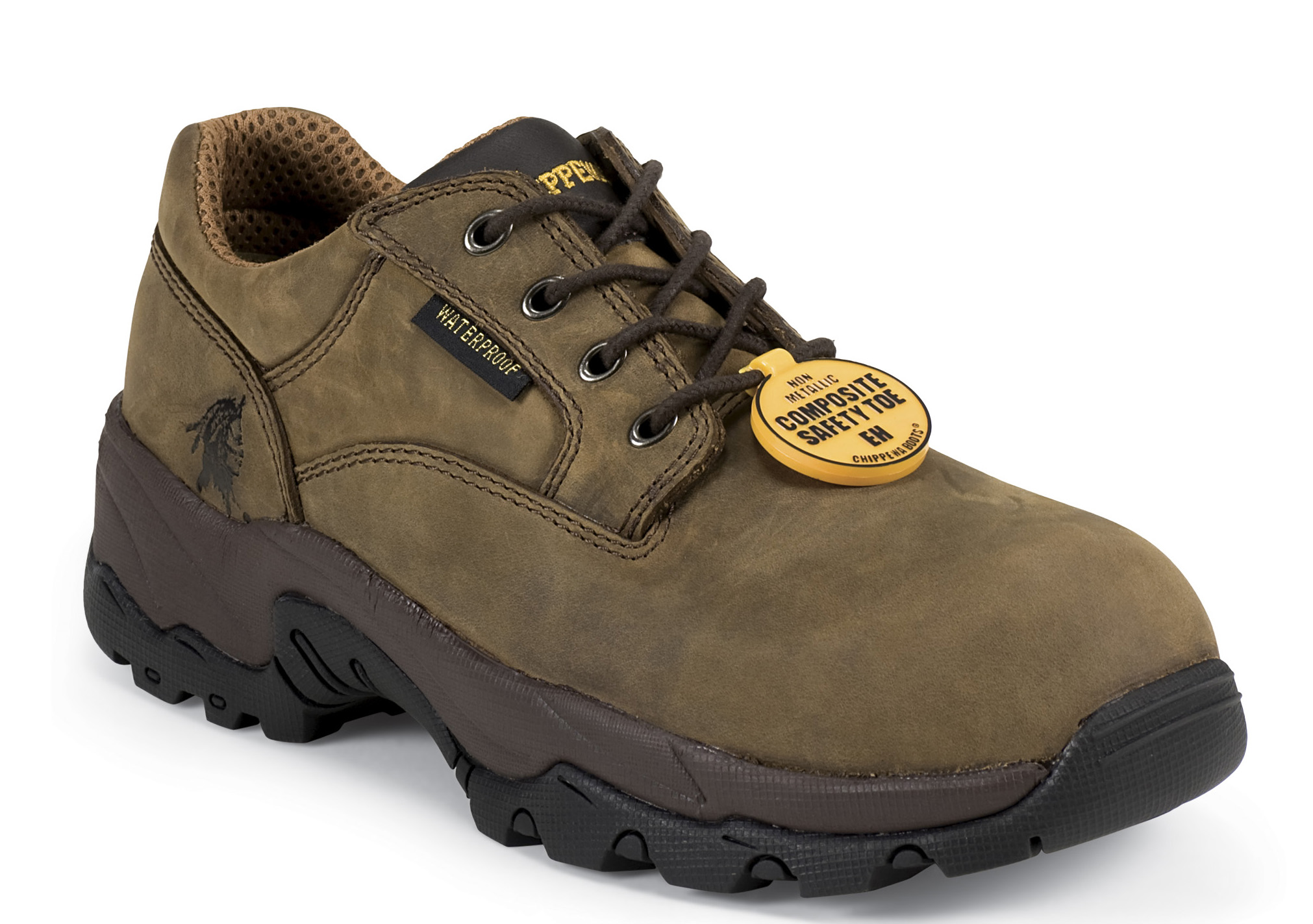 Chippewa Men's Chippewa Waterproof Oxford Composite Toe Work Shoe Brown 55158 (D, M) Chippewa Men's Chippewa Waterproof Oxford Composite Toe Work Shoe Brown 55158 (D, M)