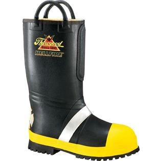 Thorogood Men's Thorogood Boots Flame Heat Resistant Black Rubber Insulated Wide (EE) Safety Toe 807-6000 Thorogood Men's Thorogood Boots Flame Heat Resistant Black Rubber Insulated Wide (EE) Safety Toe 807-6000