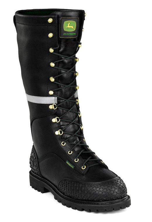 John Deere Work Boots Mens Steel Toe Insulated Waterproof Black JD9330 John Deere Work Boots Mens Steel Toe Insulated Waterproof Black JD9330