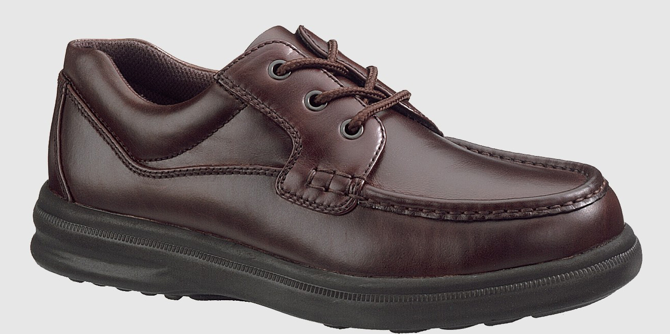 Hush Puppies Men's Hush Puppies Gus Lightweight Oxford Brown Leather Lace Up H18784 Wide (EE) Hush Puppies Men's Hush Puppies Gus Lightweight Oxford Brown Leather Lace Up H18784 Wide (EE)