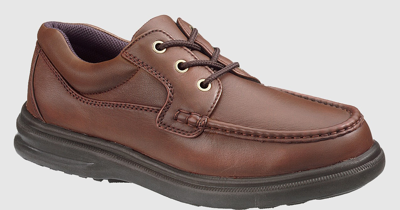 Hush Puppies Men's Hush Puppies Gus Lightweight Oxford Tan Leather Lace Up H18772 Extra Wide (EEE) Hush Puppies Men's Hush Puppies Gus Lightweight Oxford Tan Leather Lace Up H18772 Extra Wide (EEE)