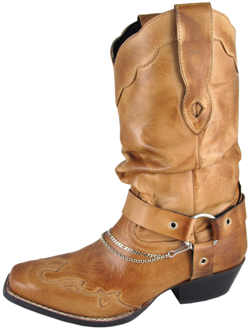 Smoky Mountain Smoky Mountain Avalon Women's Slouch Western Boots Square Toe Tan Medium 6348 Smoky Mountain Smoky Mountain Avalon Women's Slouch Western Boots Square Toe Tan Medium 6348