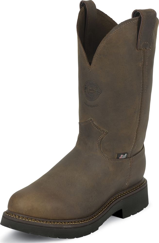 Justin Men's Justin J-Max Rugged Bay Gaucho Steel Toe Work Boot Made In USA Wide (2E) 4445 Justin Men's Justin J-Max Rugged Bay Gaucho Steel Toe Work Boot Made In USA Wide (2E) 4445