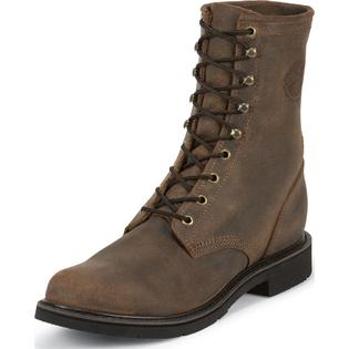 Justin Mens Justin American Tradition Steel Toe Work Boots Made In USA Brown Wide (2E) 473 Justin Mens Justin American Tradition Steel Toe Work Boots Made In USA Brown Wide (2E) 473
