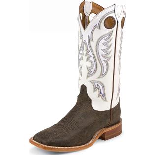 Justin Men's Bent Rail Justin Boots Made In USA Chocolate Bisonte Wide (2E) BR305 Justin Men's Bent Rail Justin Boots Made In USA Chocolate Bisonte Wide (2E) BR305