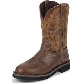 Justin Justin Men's Stampede Insulated Western Work Boots Composite Toe Wide (2E) WK4827 Justin Justin Men's Stampede Insulated Western Work Boots Composite Toe Wide (2E) WK4827