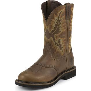 Justin Men's Justin Stampede Steel Toe Work Boots 11 Justin Men's Justin Stampede Steel Toe Work Boots 11