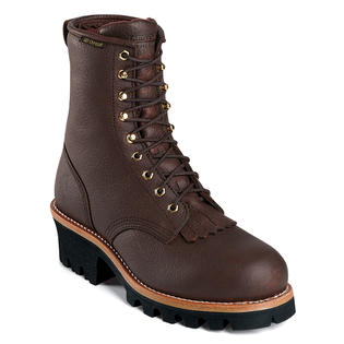 Chippewa Men's Work Boots Logger Leather 8 Chippewa Men's Work Boots Logger Leather 8