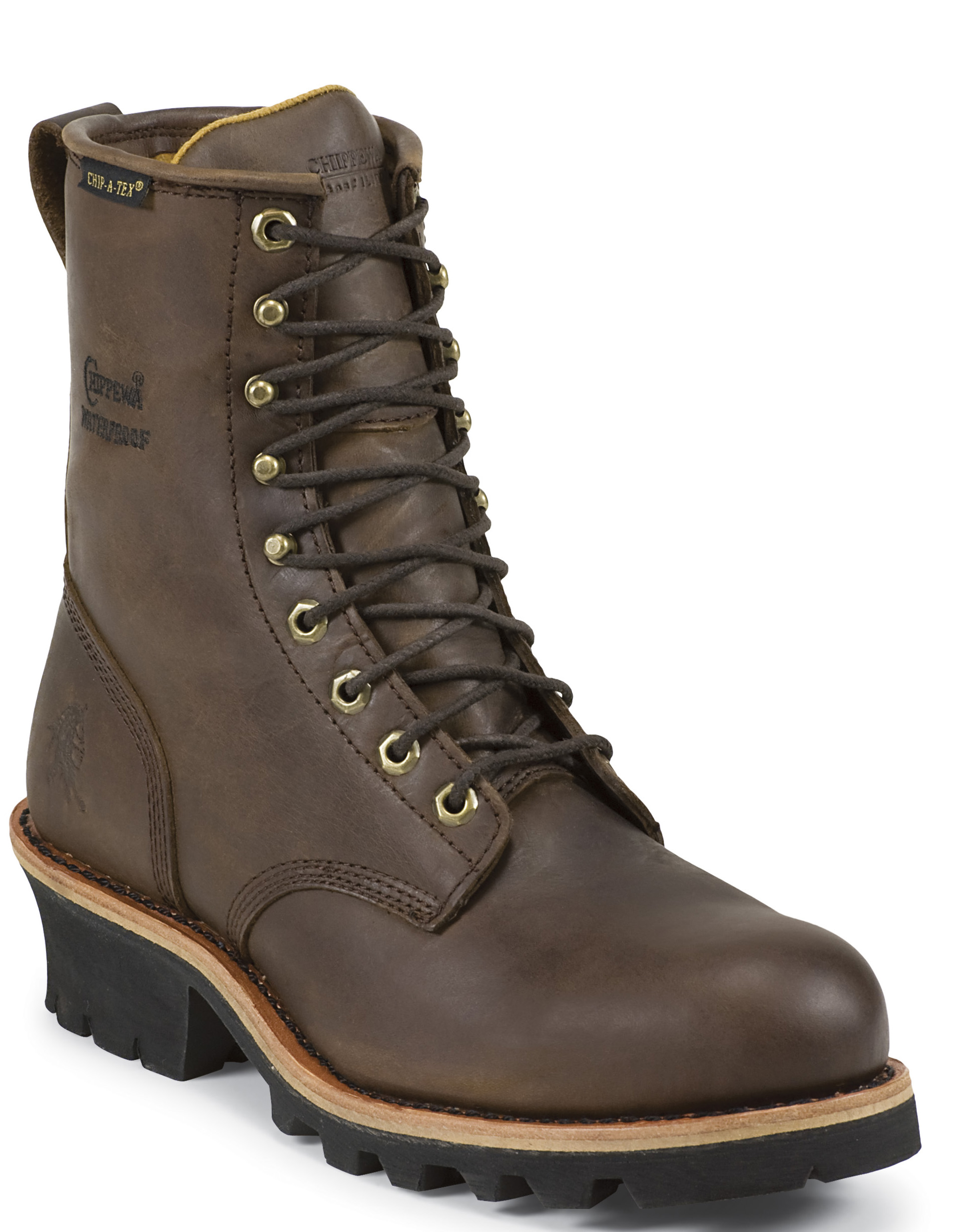 Chippewa Chippewa Men's EH Waterproof Logger Steel Toe Boots Brown Leather 26379 (EE) Chippewa Chippewa Men's EH Waterproof Logger Steel Toe Boots Brown Leather 26379 (EE)