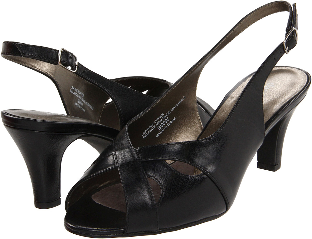 David Tate Women's David Tate Softy Strappy Sandal Open-Toe Black Nappa Leather Medium David Tate Women's David Tate Softy Strappy Sandal Open-Toe Black Nappa Leather Medium