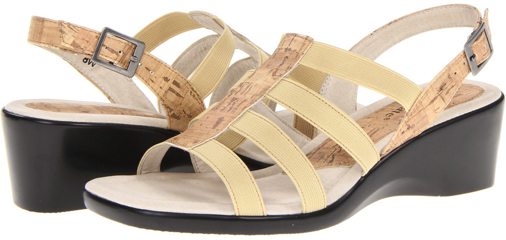 David Tate Women's David Tate Hug Wedge Sandal Fisherman Style Beige Leather Medium David Tate Women's David Tate Hug Wedge Sandal Fisherman Style Beige Leather Medium