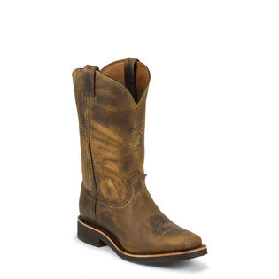 Chippewa Chippewa Men's 12-Inch Pull-On Work Boots Made In USA Square Toe 29324 (D, M) Chippewa Chippewa Men's 12-Inch Pull-On Work Boots Made In USA Square Toe 29324 (D, M)