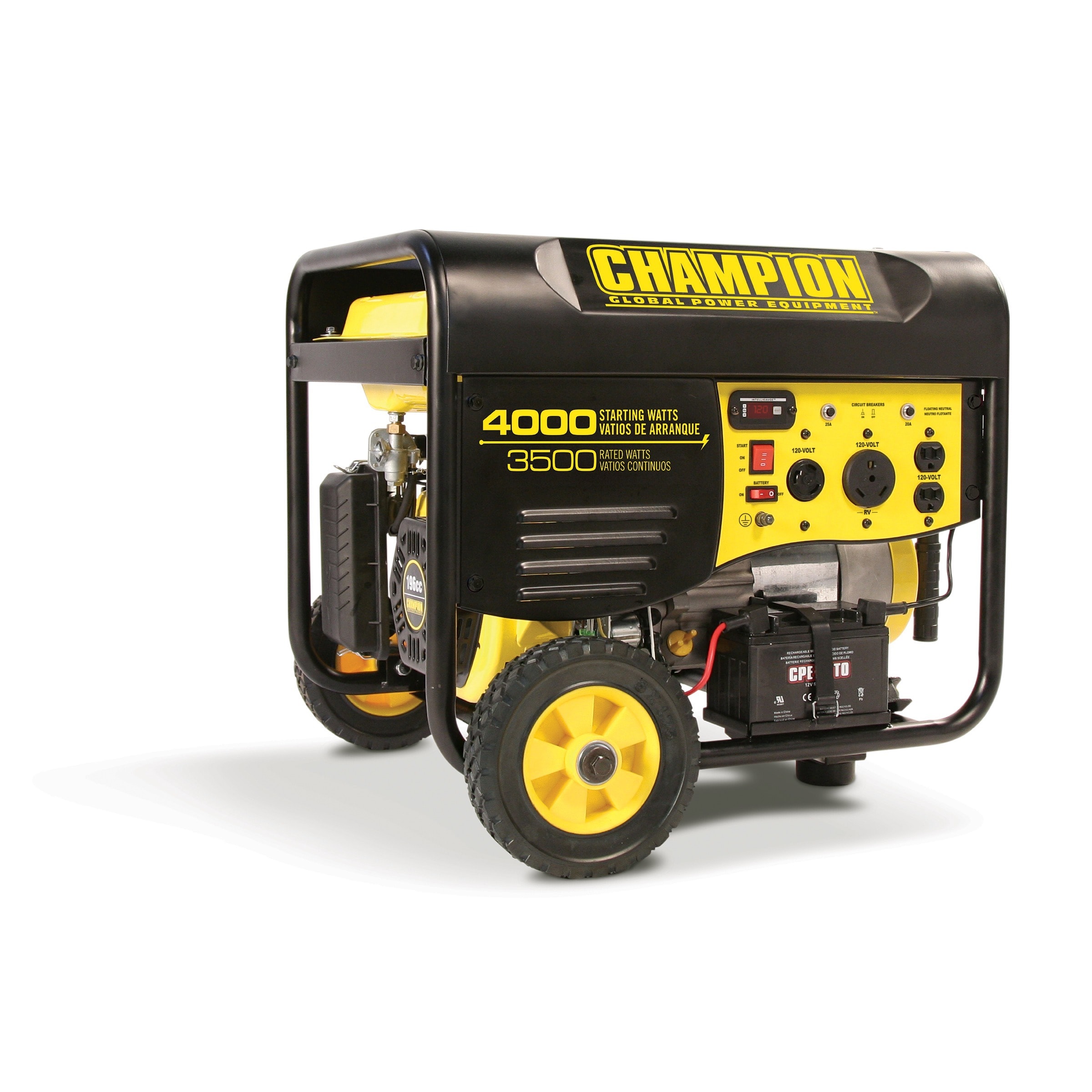 Overstock.com Champion 3500 Watt Portable Generator with Remote Electric Start & RV Outlet at Sears.com