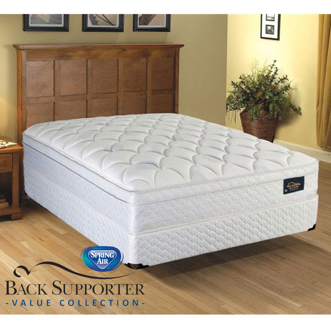 AT HOME by O Spring Air Meadow Pillow Top Value Back Supporter King-size Mattress Set at Sears.com