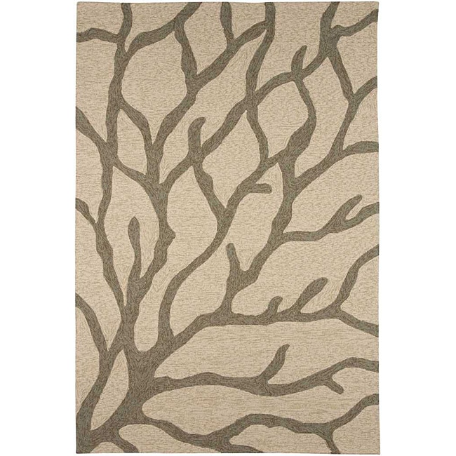AT HOME by O Hand-hooked Grey Indoor/ Outdoor Area Rug (7'6 x 9'6) at Sears.com