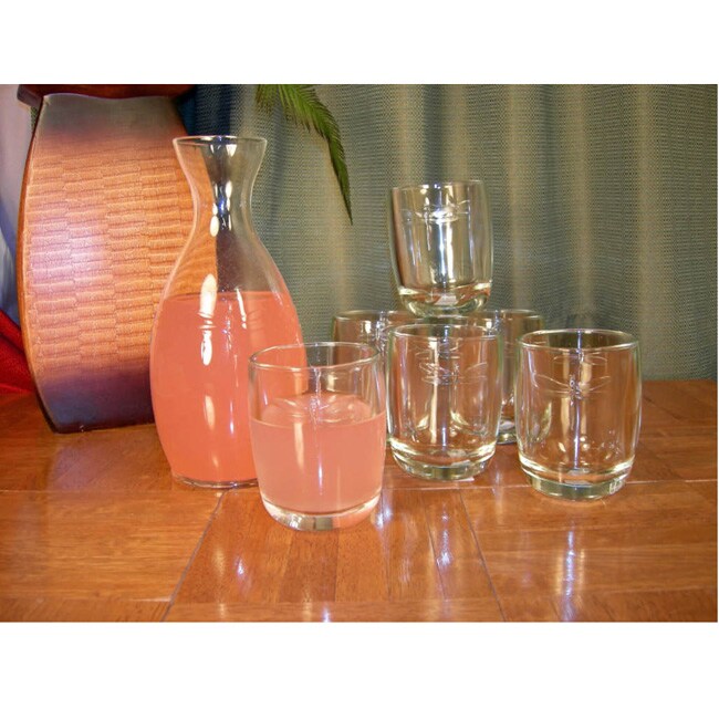 Overstock.com La Rochere Dragonfly 7-piece Juice Glass/ Carafe Set at Sears.com