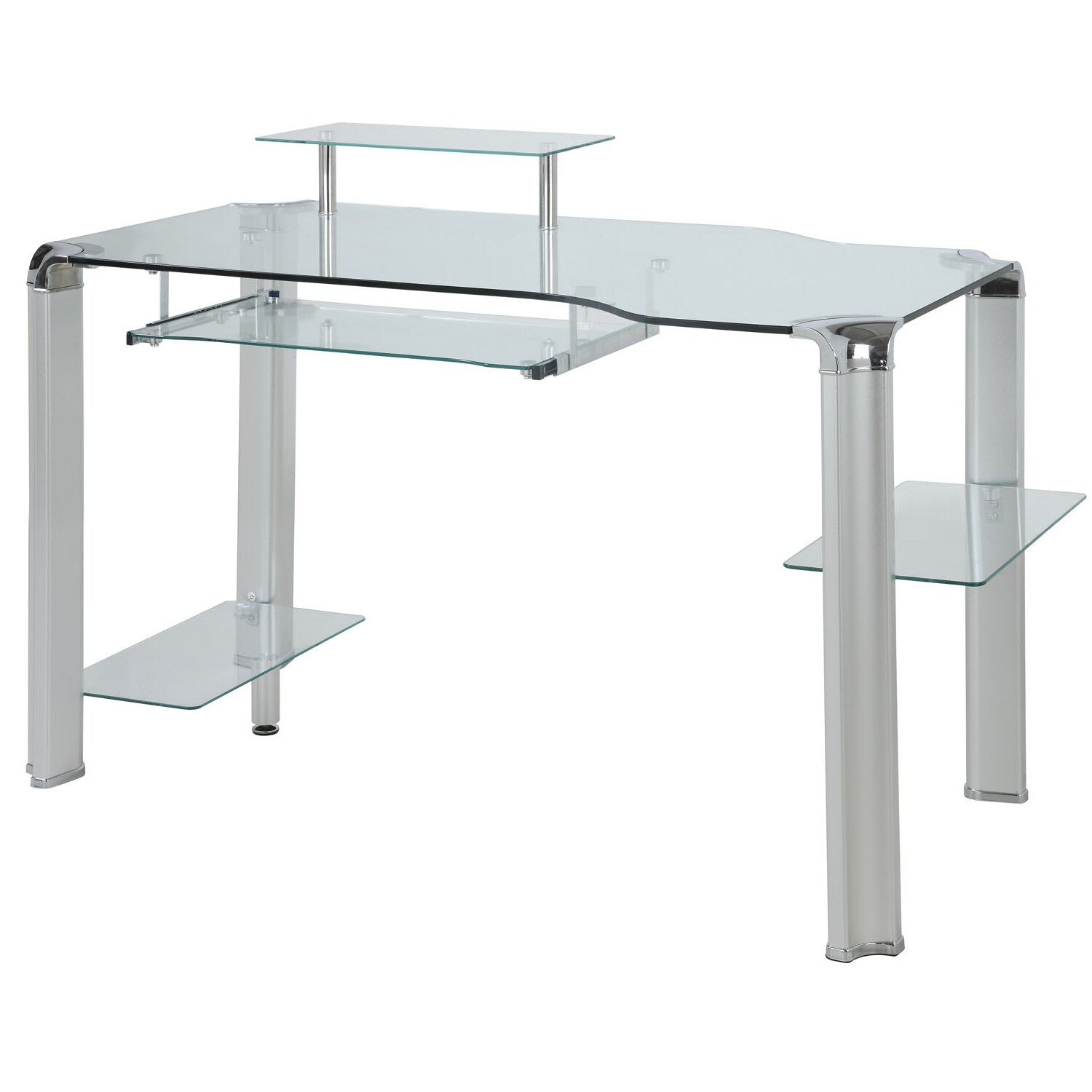 AT HOME by O Innovex Clear Glass Computer Desk at Sears.com