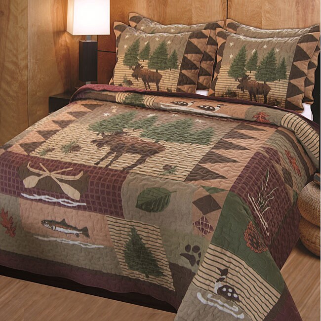 AT HOME by O Moose Lodge 3-Piece Quilt Set at Sears.com