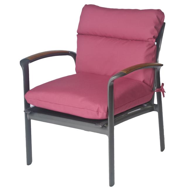 Overstock.com Mia Outdoor Mauve Chaise Patio Club Chair Cushion at Sears.com