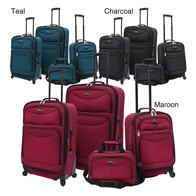 Luggage by O U.S. Traveler US3600 4-piece Expandable Spinner Luggage Set at Sears.com