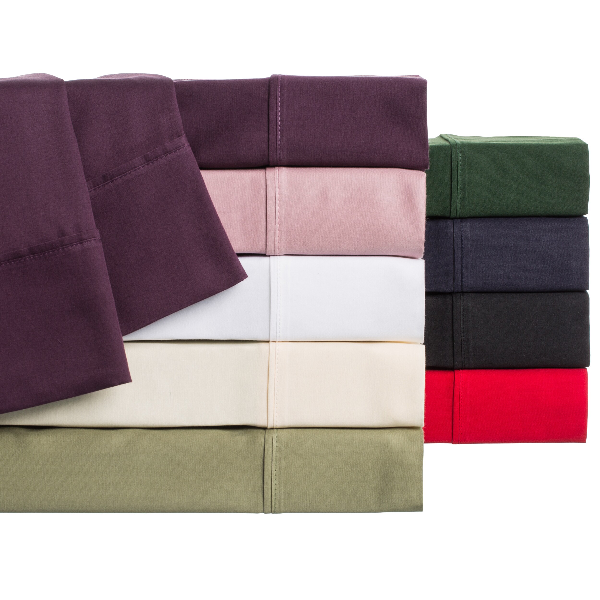 AT HOME by O Egyptian Cotton Sateen 300 Thread Count Split King Sheet Set at Sears.com