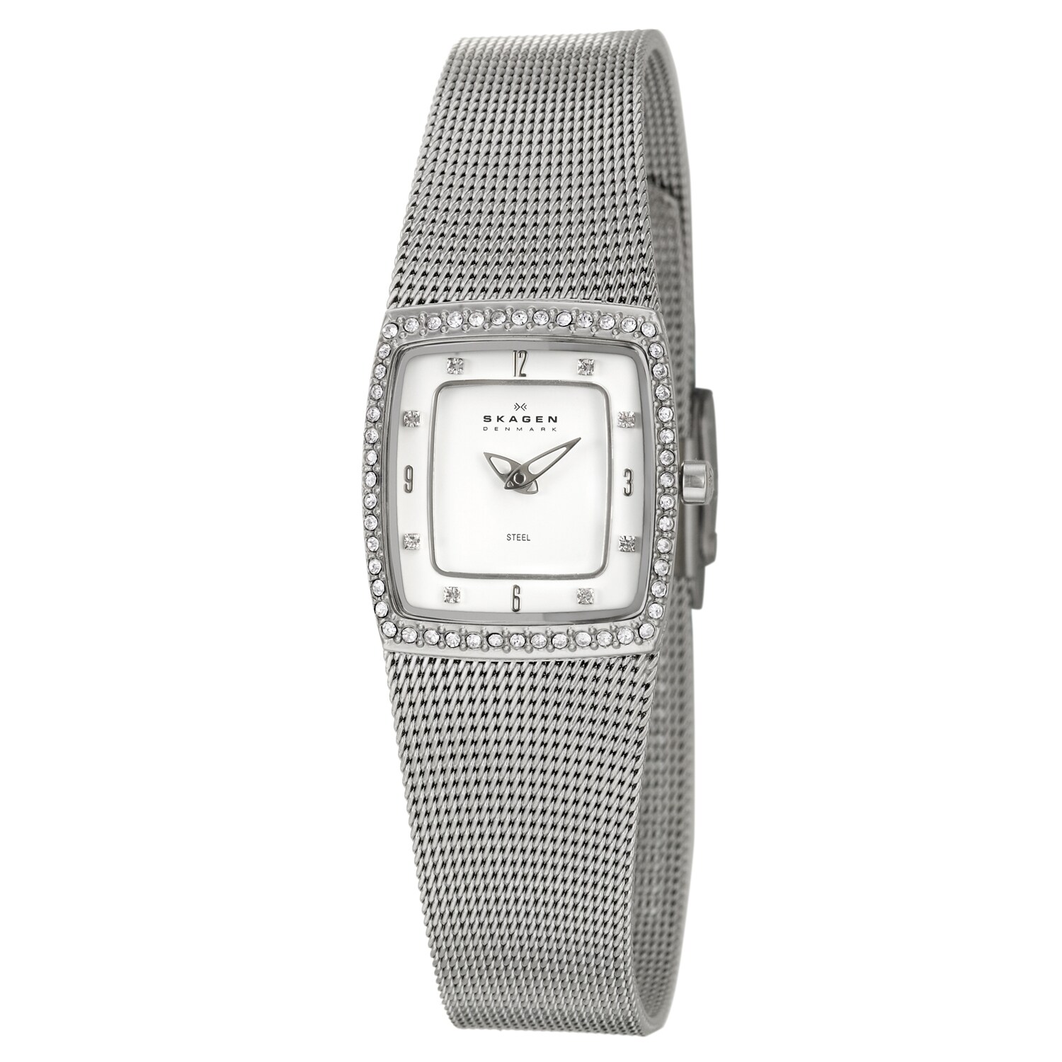 Eziba Collection Skagen Women's Stainless Steel Mesh Crystal Watch at Sears.com